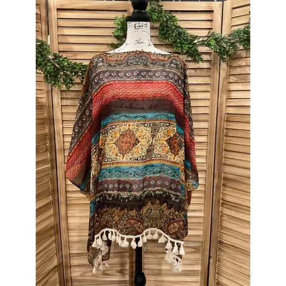 SOLD Magnolia lane Boho kimono - Picture 1 of 5